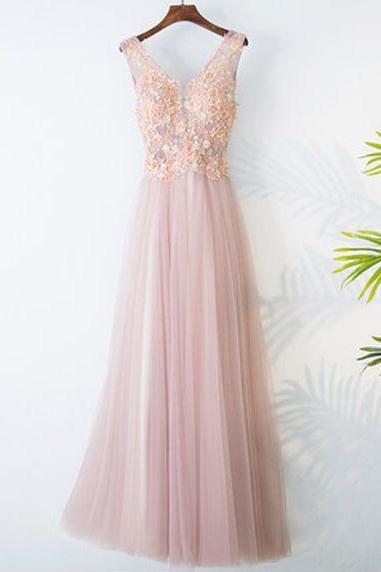 Long Evening Dress With Lace