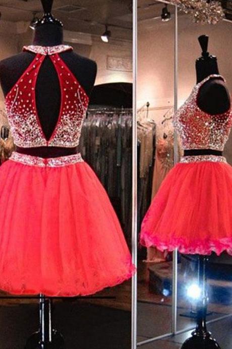 Two Piece Junior Prom Dress