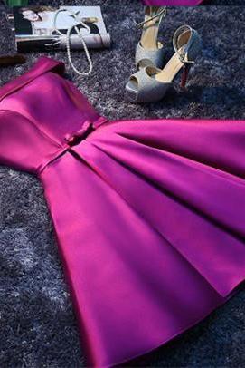 Off The Shoulder Short Purple Homecoming Dress Party Dress
