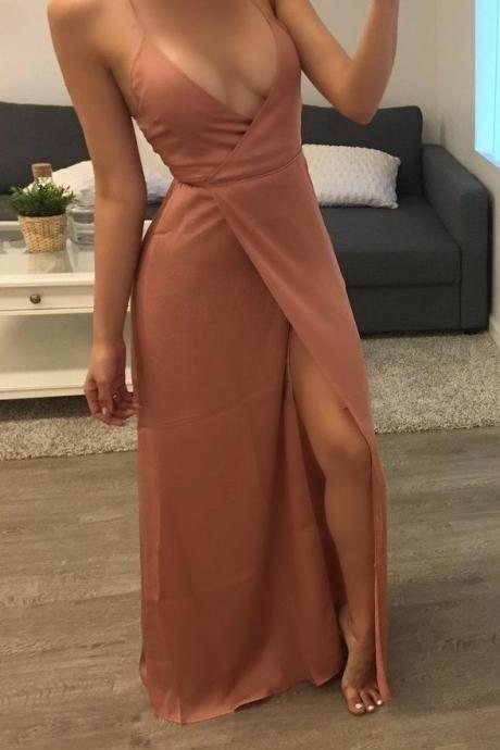 Sexy Maxi Dress With Slit