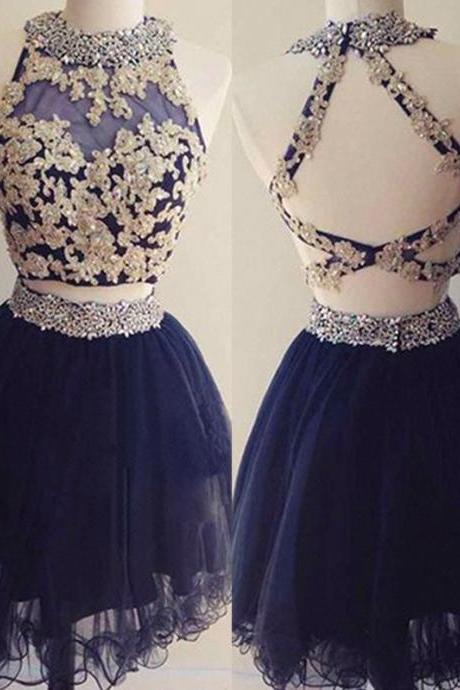 Two Pieces Homecoming Dress