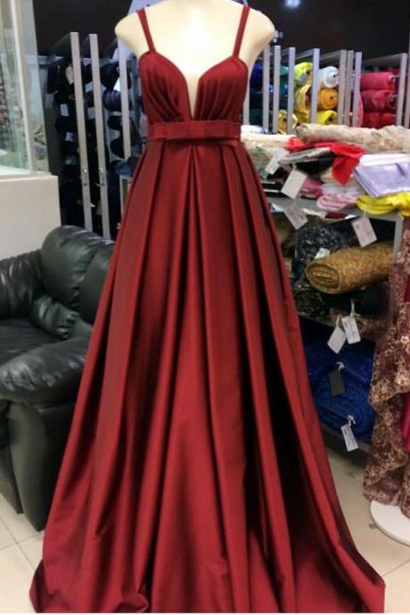 Wine Red Prom Dress