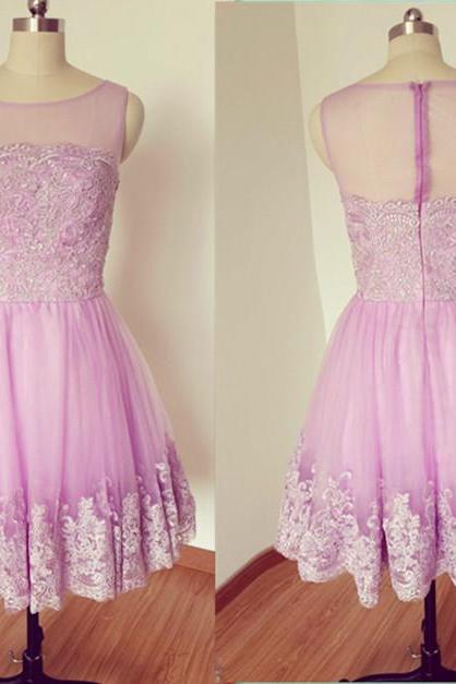 Lilac Homecoming Party Dress