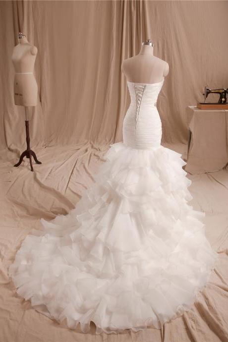 Organza Mermaid Wedding Dress