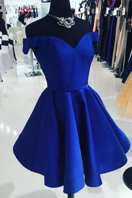 Royal Blue Homecoming Dress