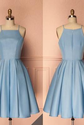 Blue Homecoming Dress Short