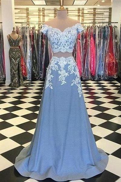 Two Pieces Prom Dress Pageant Dress