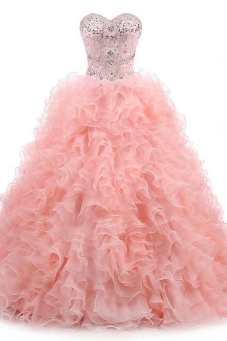 Pink Quinceanera Dress Sweet 15 16 Birthday Ball Gown