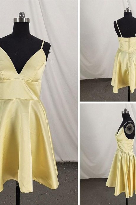 Yellow Homecoming Dresses For Party