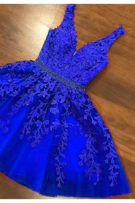 Royal Blue Short Party Dresses Homecoming