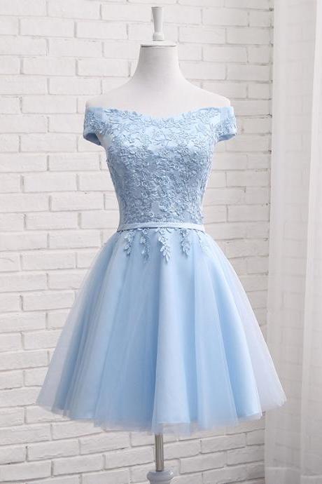 Blue Homecoming Dress for Birthday Party