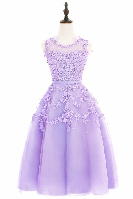 Lavender Short Hoco Party Dress