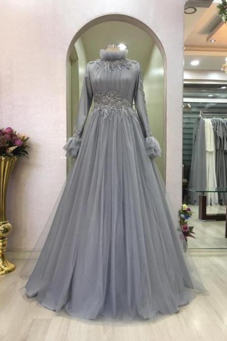 Modest Formal Dresses Long Evening Gowns For Muslim