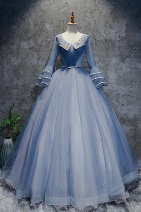 Flare Sleeves Ball Gown Special Occasion Dress Evening Gown