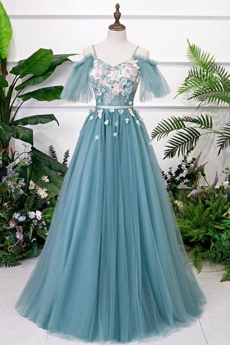 Fairy Tale Long Pageant Party Dress Evening Gown