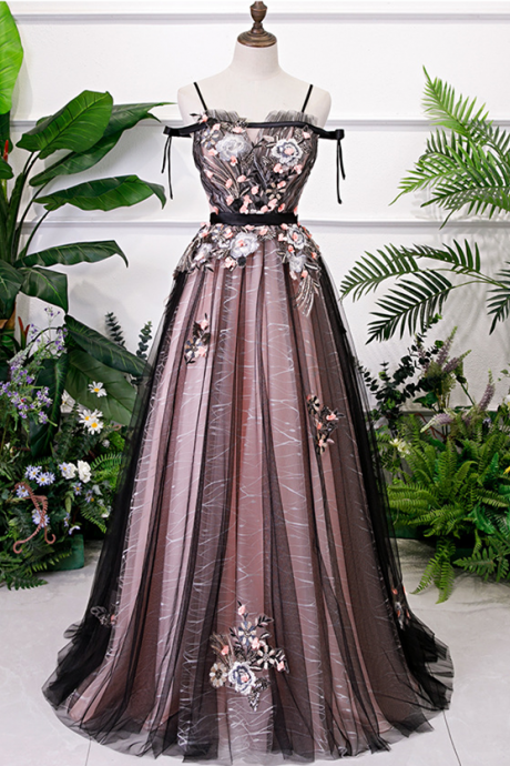 Floral Pageant Dress Long Evening Gown
