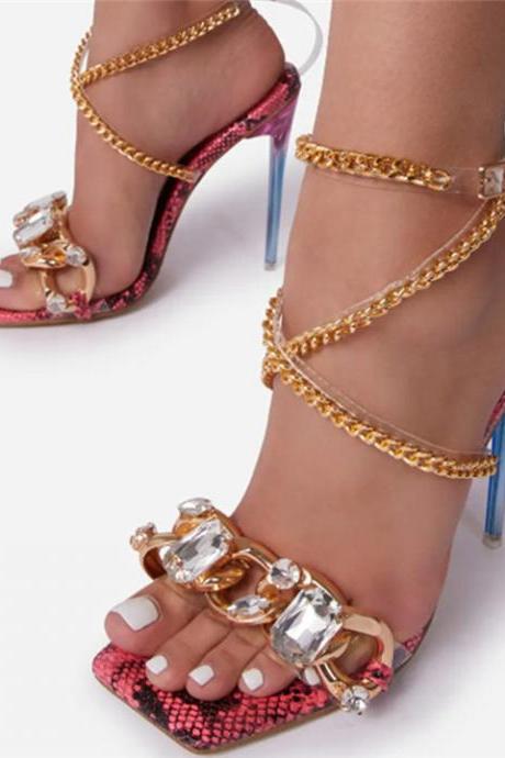 Chain Decor Women Sandals