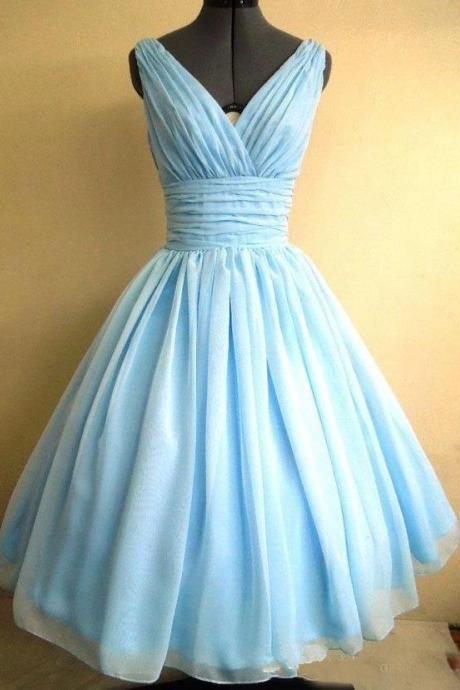 1950's Short Blue Retro Dress