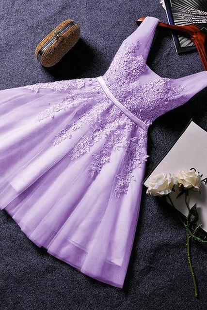 Lilac Homecoming Dress Party