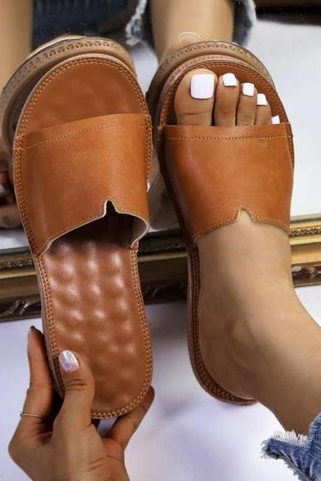 Open Toe Massage Slides Women Summer Shoes
