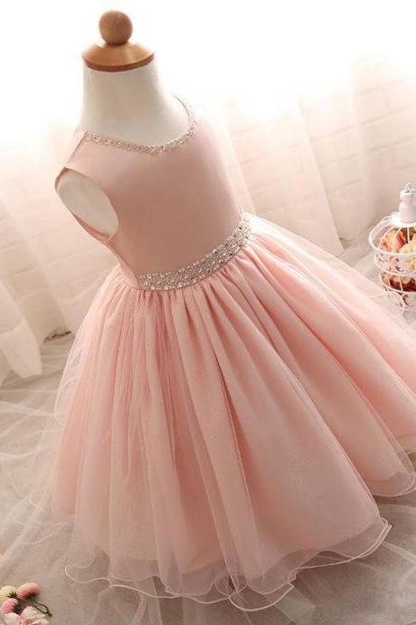 Beads Decor Girl Formal Occasion Dress Party