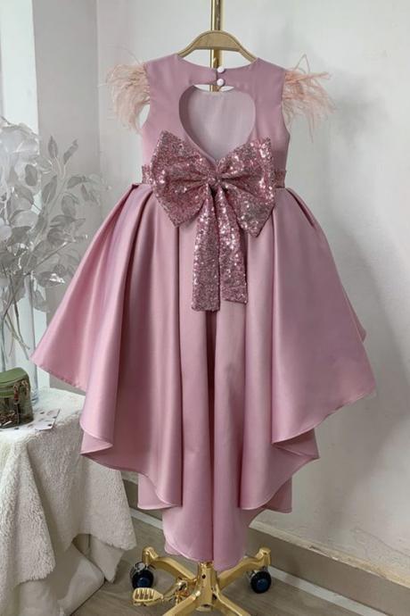 Girl Pageant Dress With Train