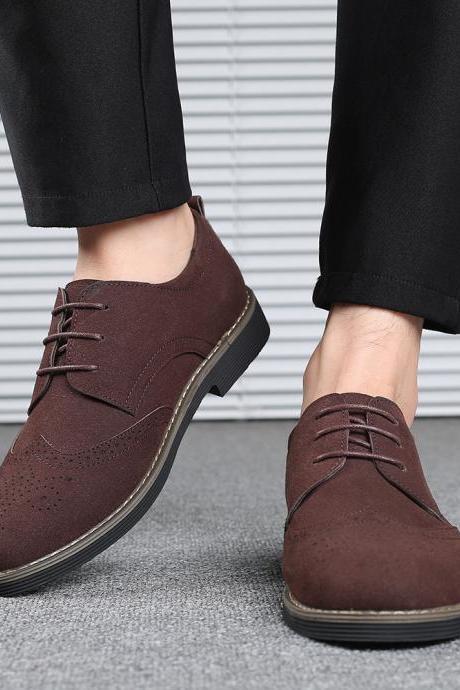 Minimalist Suede Men Loafers Casual Shoes