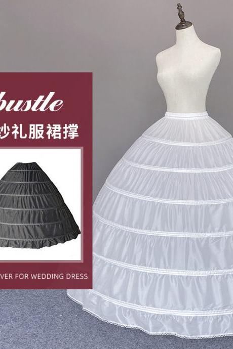 6 Hoops Petticoat For Ball Gown Dress Crinoline