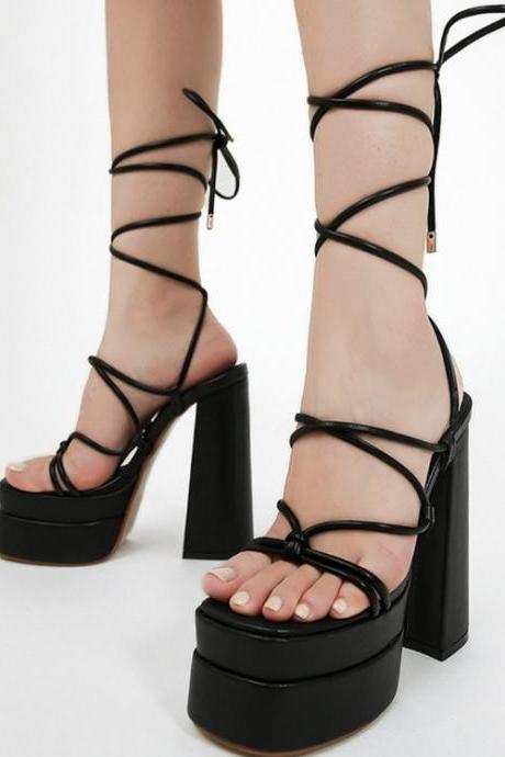 High Heels Platform Sandals Women Summer Shoes