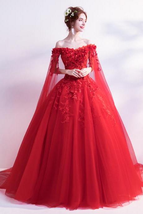 Red Pageant Dress Formal Occasion Evening Gown