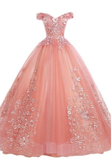 Off Shoulder Ball Gown Pageant Dress