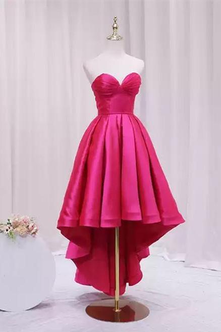 Sweetheart High Low Formal Occasion Dress Short Party Evening Gown