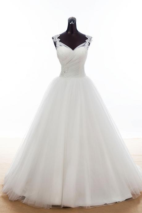 Designer White Wedding Gown