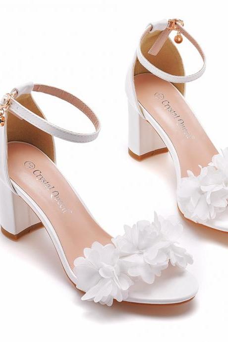 Ankle Strap Summer Wedding Shoes