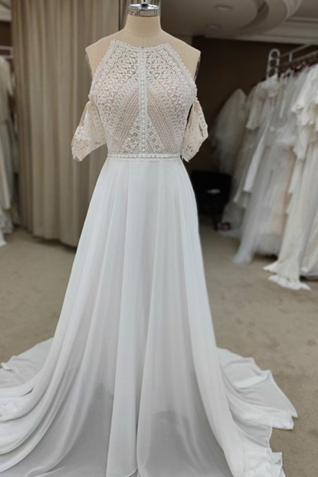 Ivory Boho Wedding Dress