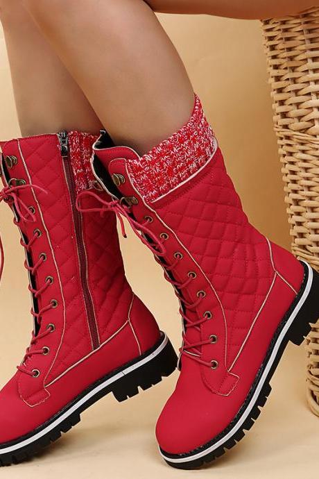 Lace Up Women Winter Boots