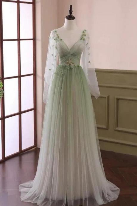 Flutter Sleeves Long Pageant Dress Evening Gown