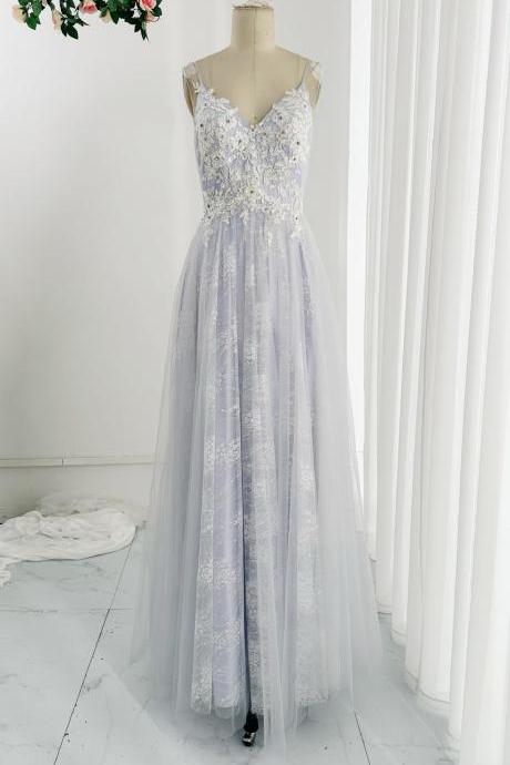 Lilac And Ivory Floor Length Pageant Dress Long Evening Gown