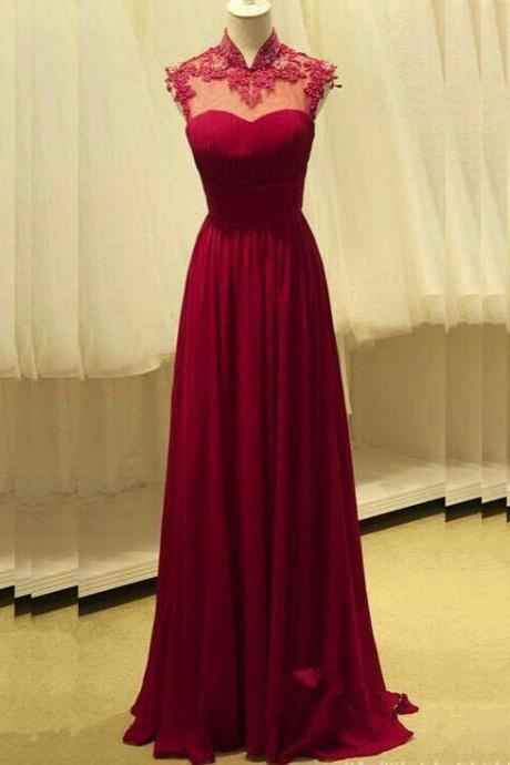 Illusion Sweetheart Floor Length Formal Occasion Dress With Mandarin Collar