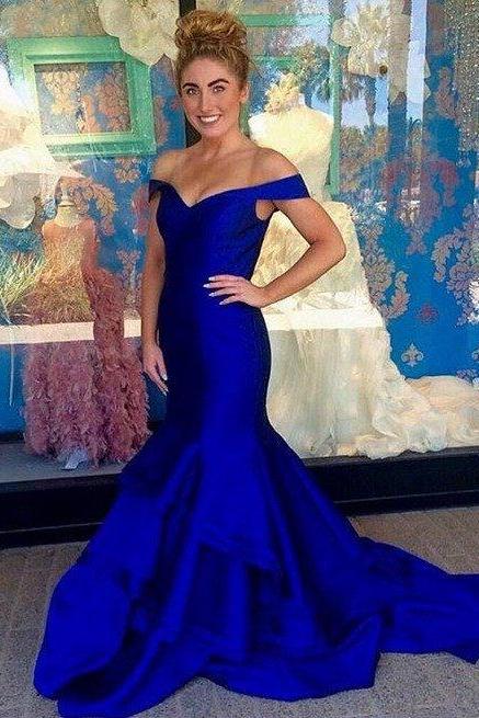 Off the Shouler Mermaid Prom Pageant Dress