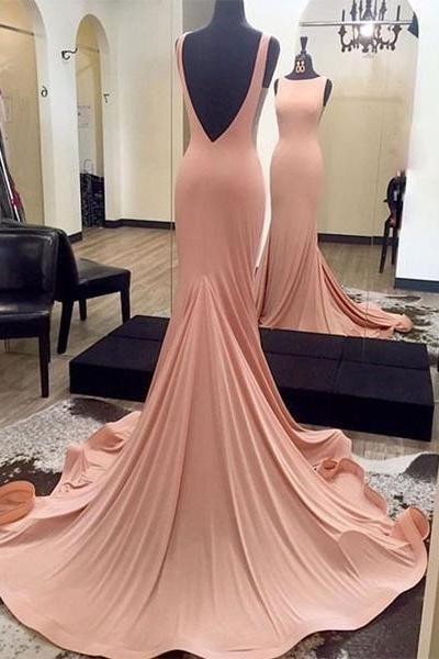 Charming Low Back Fit To Flare Occasion Prom Dress