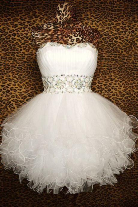 Strapless Short Homecoming Party Dress