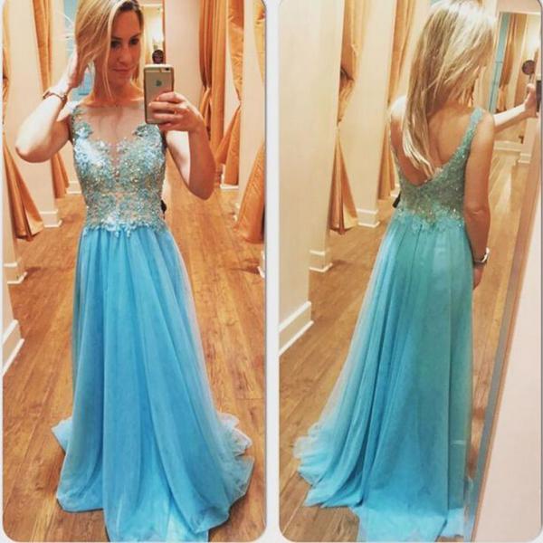 Lace and Chiffon Dresses with Open Back Dusk