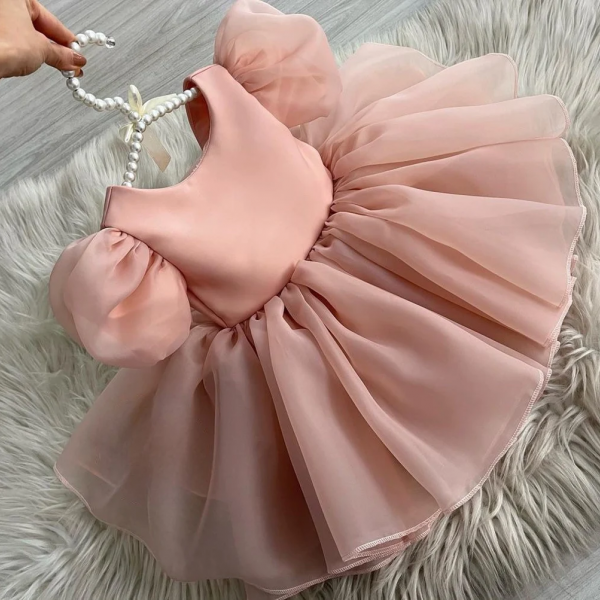 Baby Girl Pink Birthday Dress Baby Girl Dress Pink Party Outfit Pink Baby  Girl Years Birthday