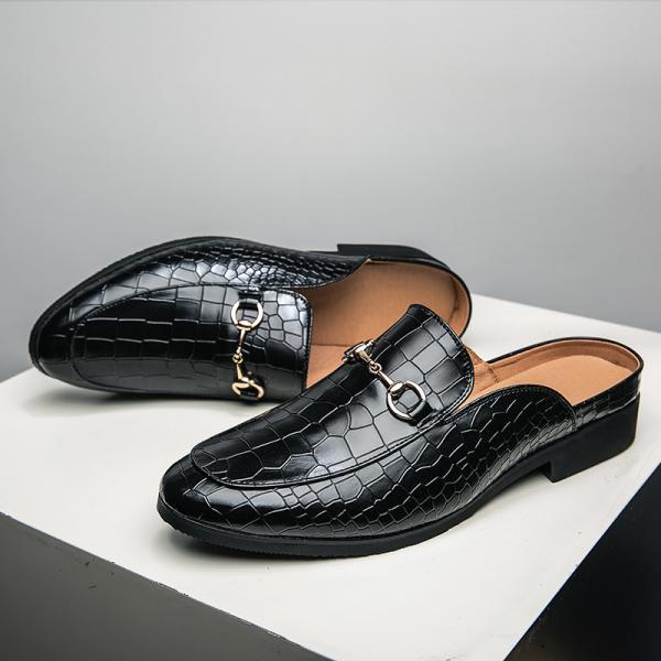 Embossed Open Shoes for Men