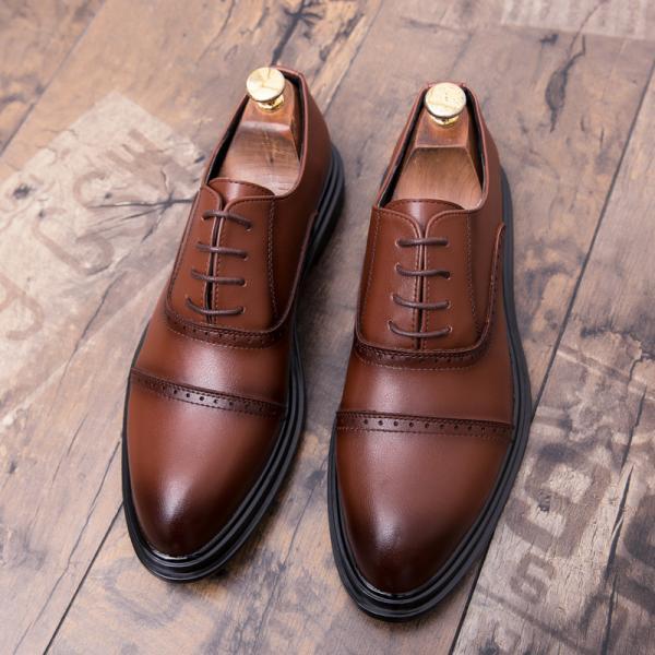 Black Men Brogues Shoes