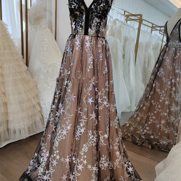 Light Blue Long Sleeve Chiffon Prom Dress Evening Dress Y5747