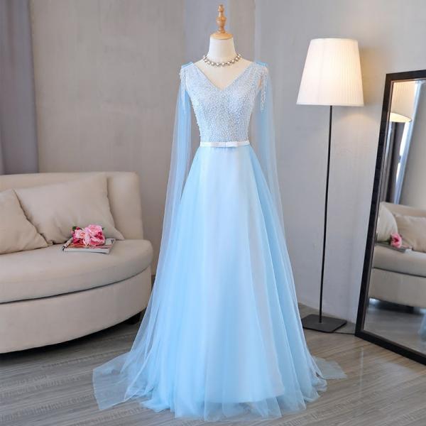 V Neck Sheer Bodice Formal Occasion Dress Pageant Gown