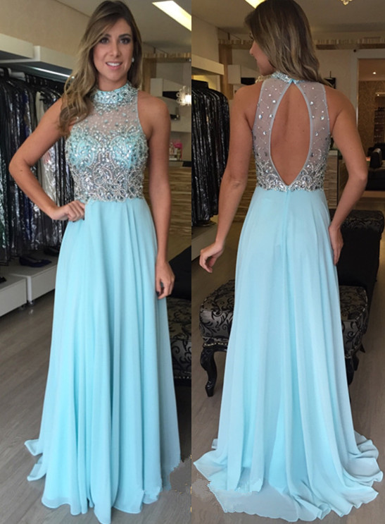 Prom Dress With Keyhole Back on Luulla