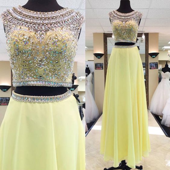 Beaded Two Pieces Prom Dress On Luulla 5774